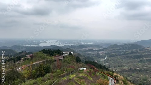 LongQuan Mountain panoramic view, Chengdu China photo