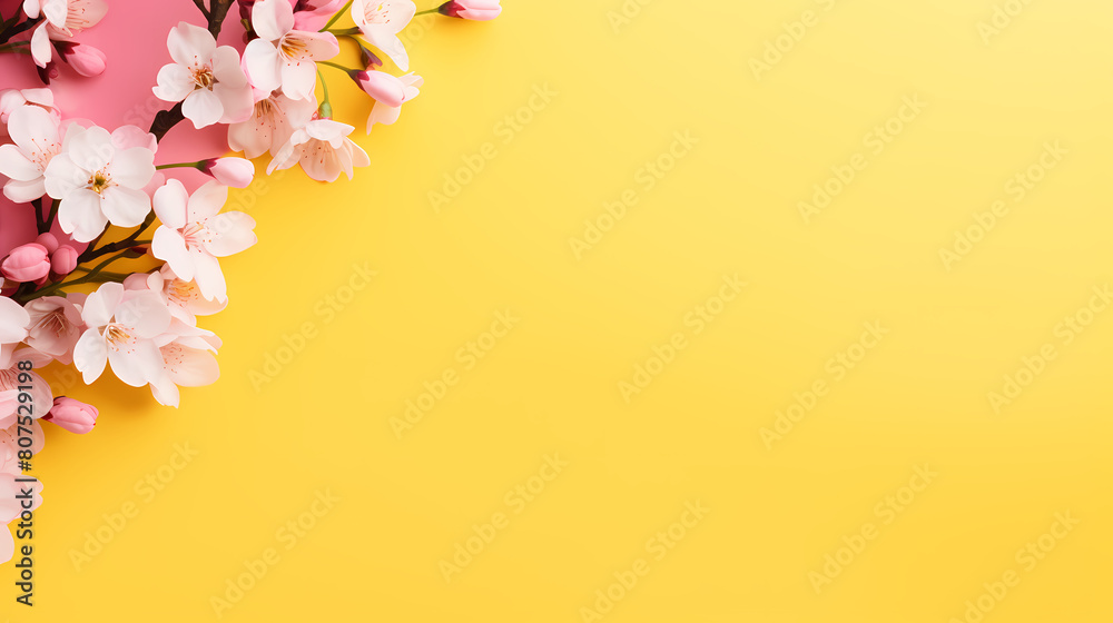 Naklejka premium Sakura decorative background