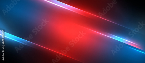 A vibrant display of colorfulness with a mix of purple, pink, violet, and magenta hues from red and blue light beams against a black background resembling gas in outer space