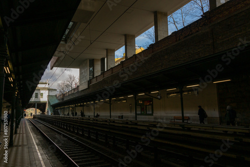 Metro station on Burggasse street in Vienna