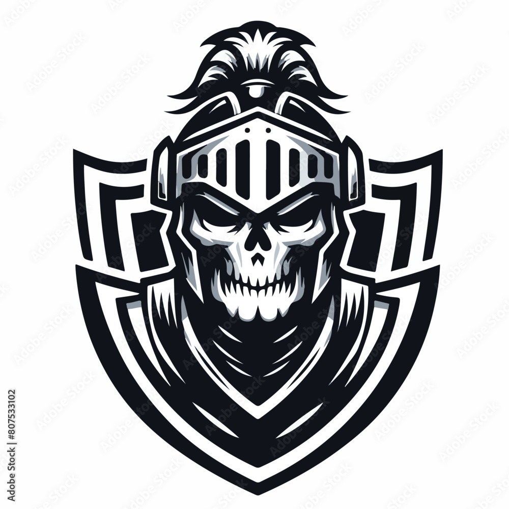 Obraz premium skull mascot logo icon Design 