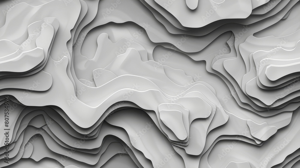 Seamless pattern. White abstract texture with smooth curves and 3D depth, ideal for minimalist designs and clean backgrounds. Seamless pattern. White abstract texture with smooth curves and 3D depth, ideal for minimalist designs and clean backgrounds.