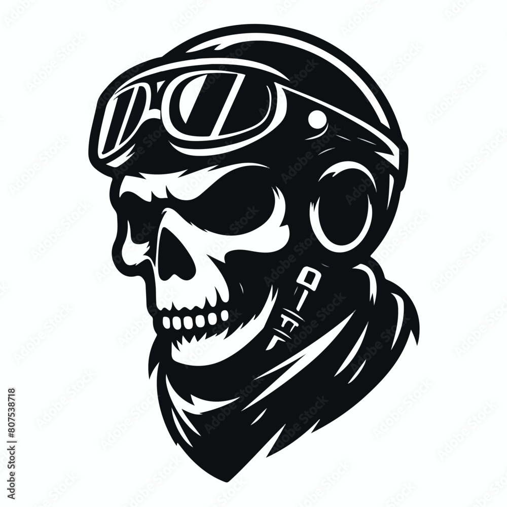 Fototapeta premium skull mascot logo icon Design