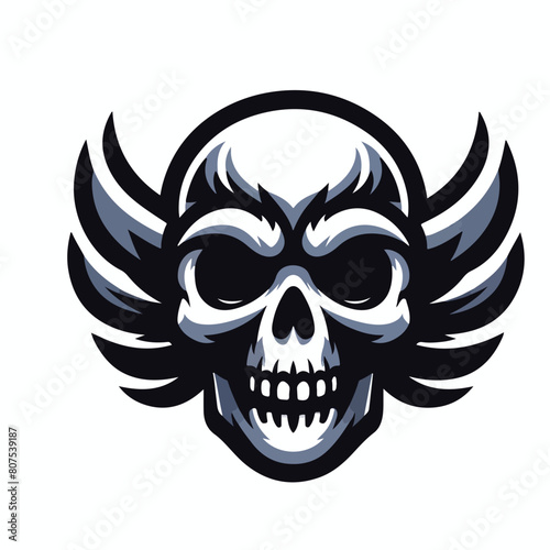 skull mascot logo icon Design © T-shirt Designer