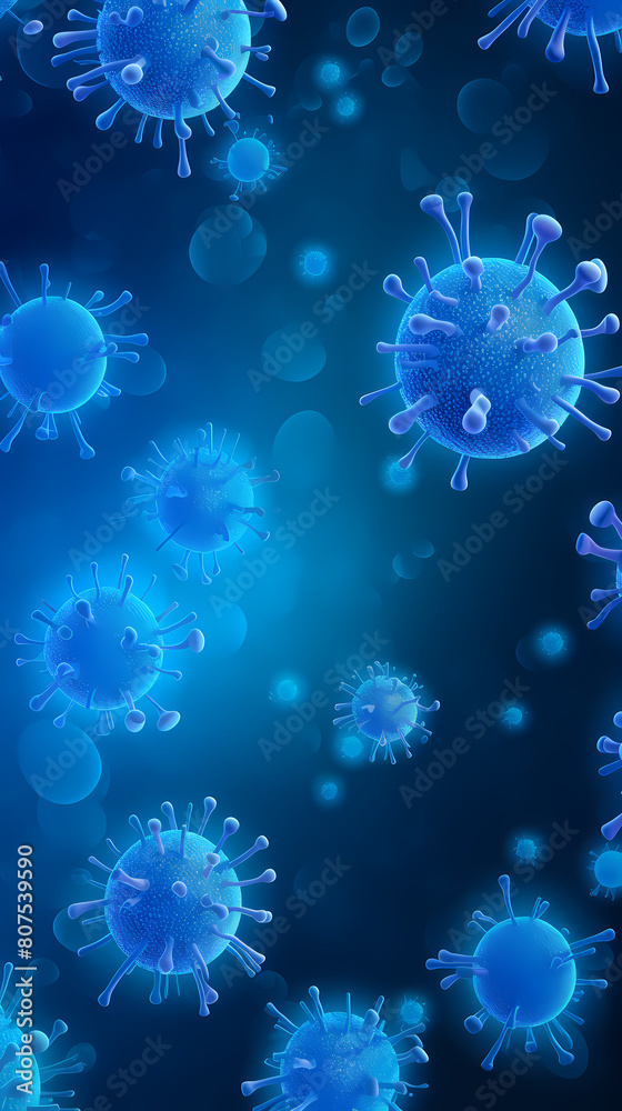 Virus close-up illustration Virus close-up illustration