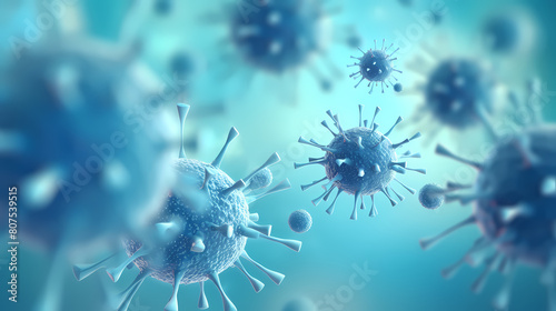 Virus close-up illustration