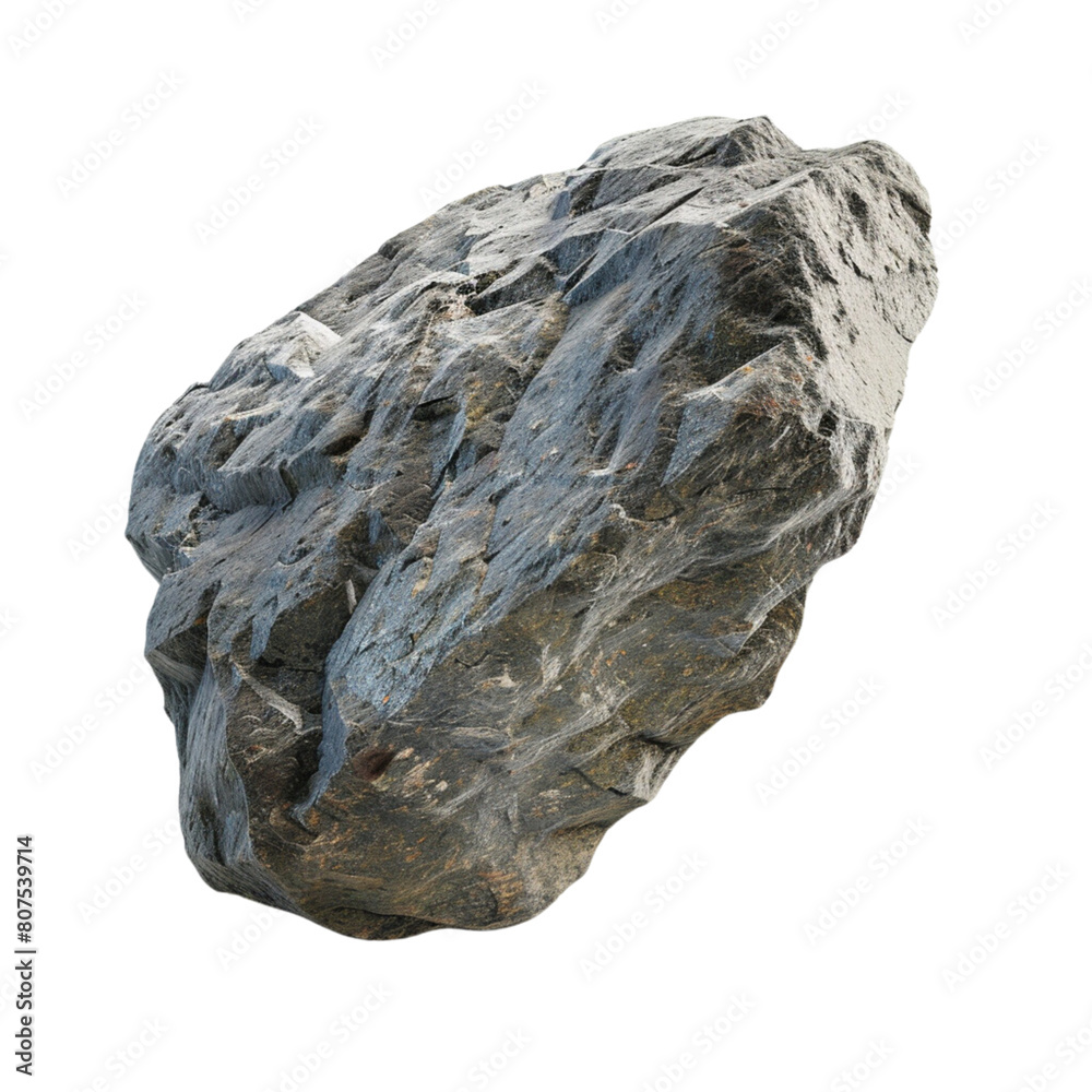 Large heavy rock stone isolated on white backgroun Large heavy rock stone isolated on white backgroun