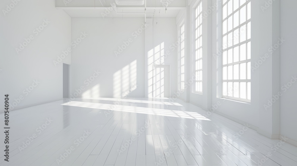Obraz premium White walls in the room space background