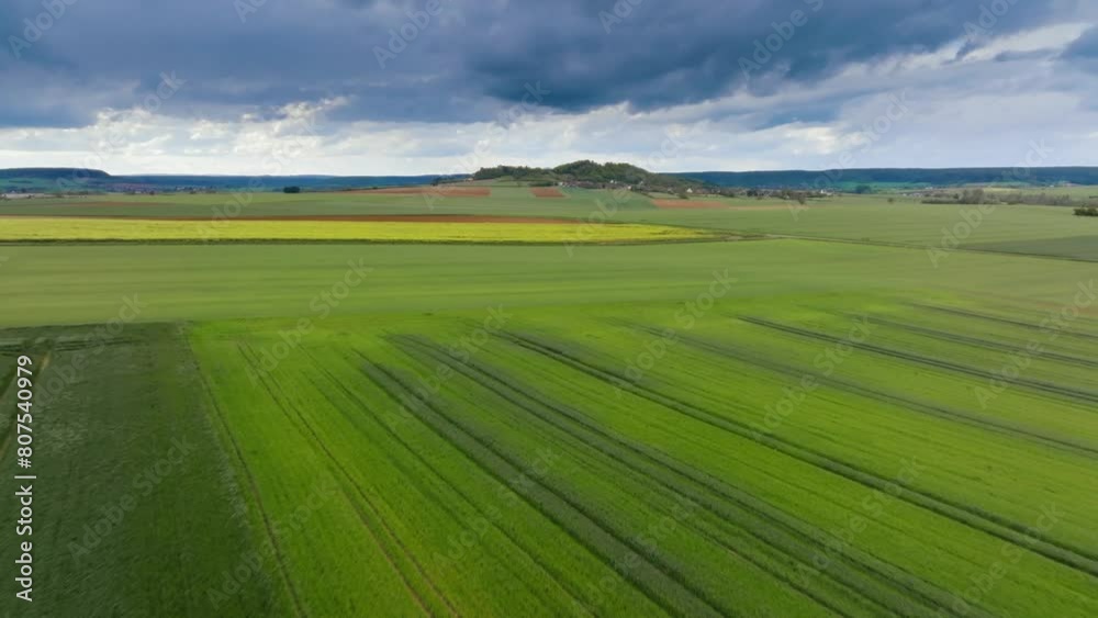 cloudy weather in an agricultural landscape cloudy weather in an agricultural landscape