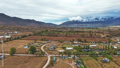 A lateral hyperlapse unveils the enchanting beauty of Tafi del Valle in Tucuman, Argentina. photo