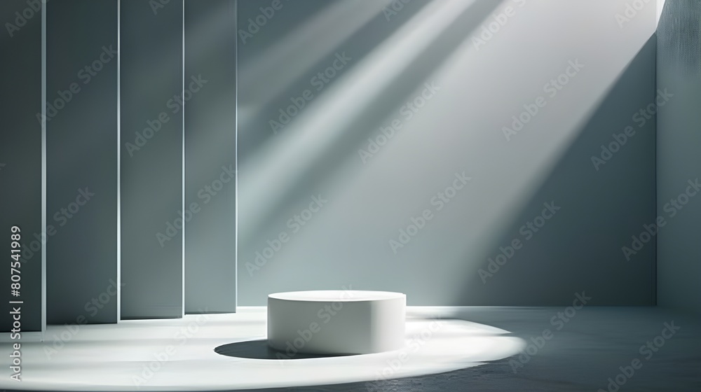 Conceived Serene Light Oasis: A Study of Shadows and Cool Tones in a Minimalist 3D Interior Conceived Serene Light Oasis: A Study of Shadows and Cool Tones in a Minimalist 3D Interior