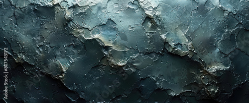  A topdown view of dark blue rock texture, with a deep and mysterious atmosphere. Created with Ai photo