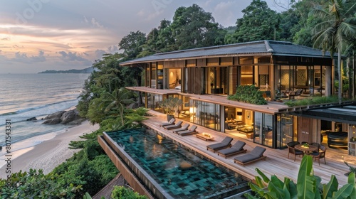 An eco-chic beachfront villa in Thailand, where sustainability and indulgence coexist harmoniously
