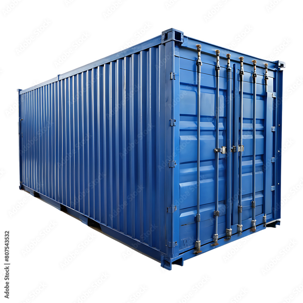Blue cargo containe Blue cargo containe
