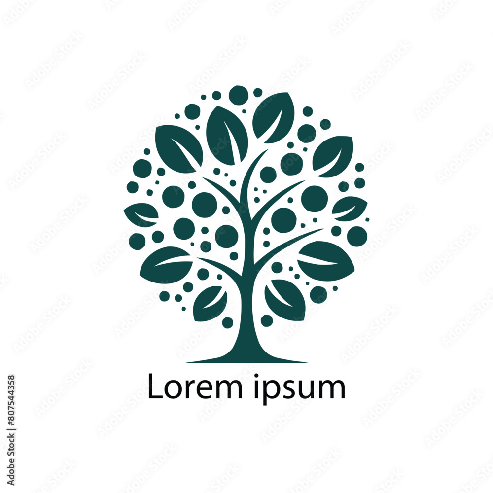 Obraz premium Vector silhouette of a tree