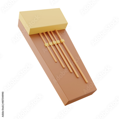 Guzheng 3d Illustration