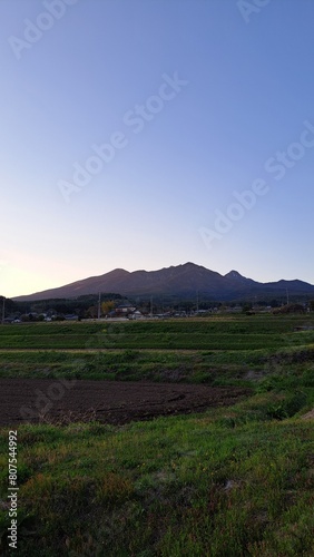 夕空と八ヶ岳