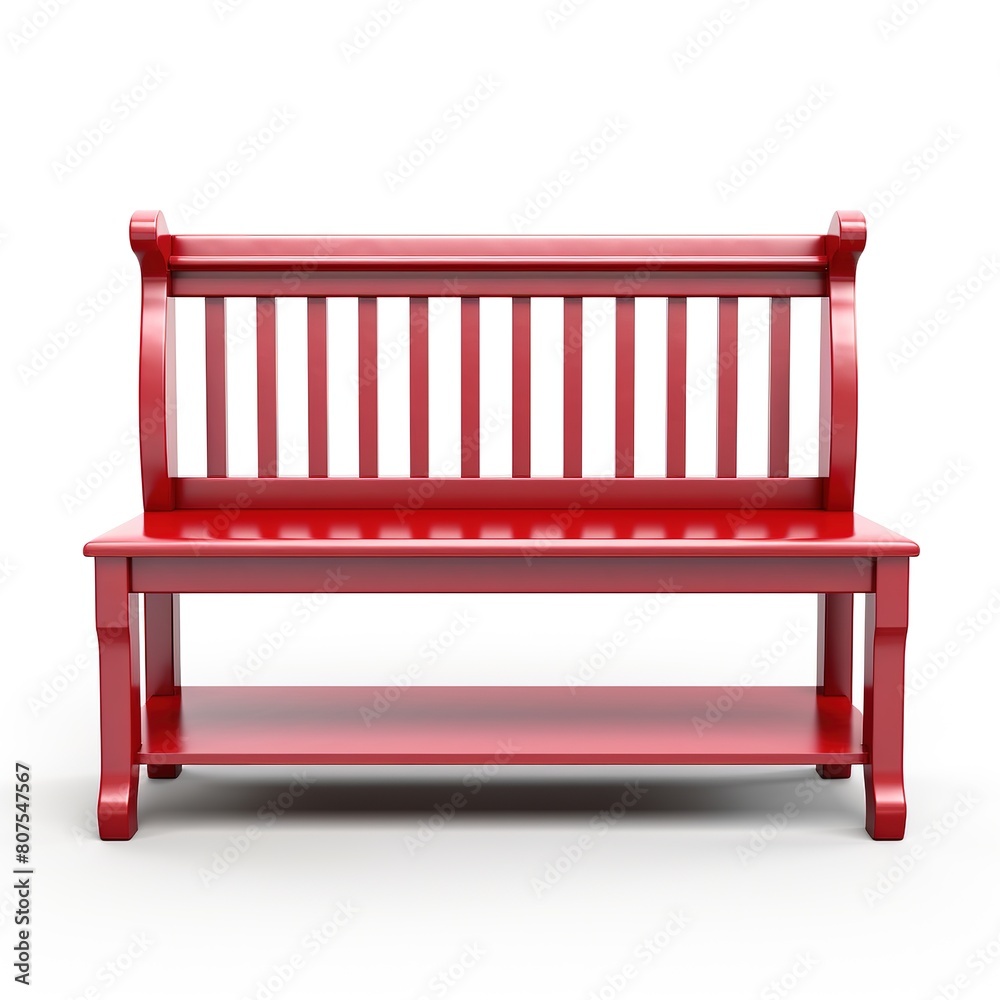 Hallway bench red Hallway bench red