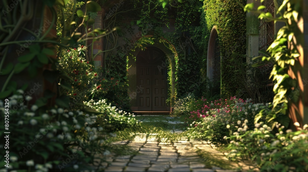 magical garden hidden behind ivy-covered walls, its winding paths leading to secluded alcoves and hidden reading spots. I wander through the lush foliage, magical garden hidden behind ivy-covered walls, its winding paths leading to secluded alcoves and hidden reading spots. I wander through the lush foliage,