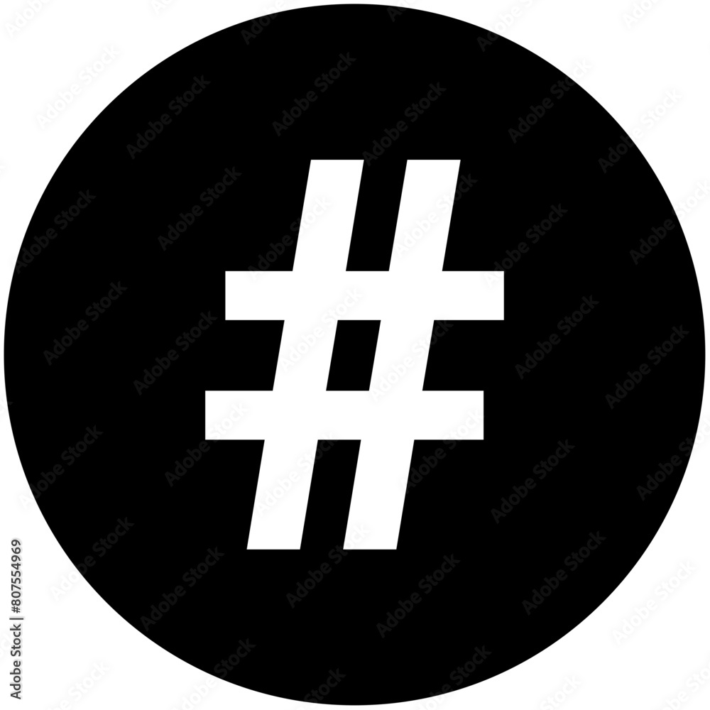 Obraz premium Numbers And Special Characters Icon Pack