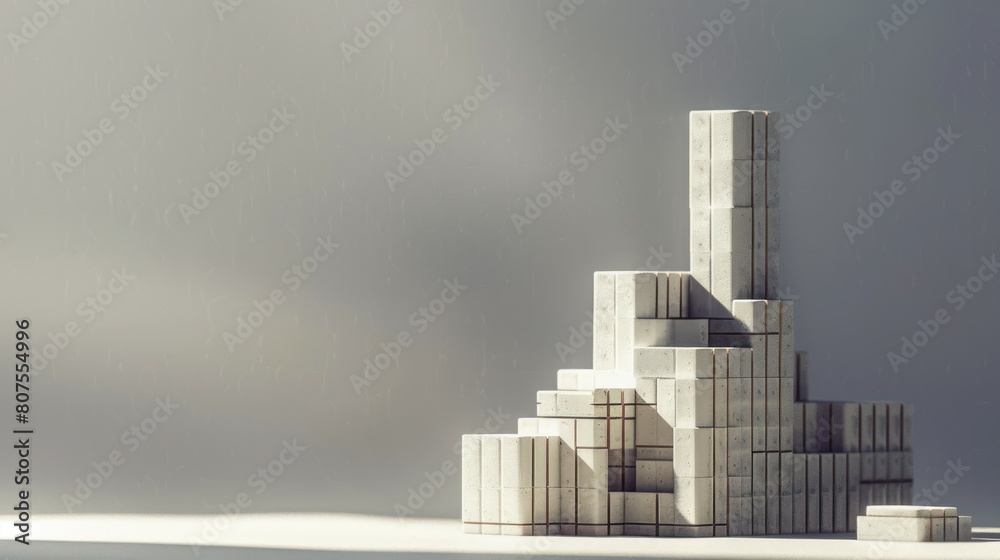 set of building blocks stacked into a towering skyscraper, showcasing the endless possibilities of construction and creativity. set of building blocks stacked into a towering skyscraper, showcasing the endless possibilities of construction and creativity.