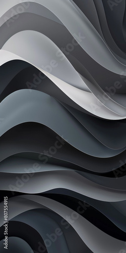 Contemporary abstract wallpaper with smooth gradient from dark slate to light grey