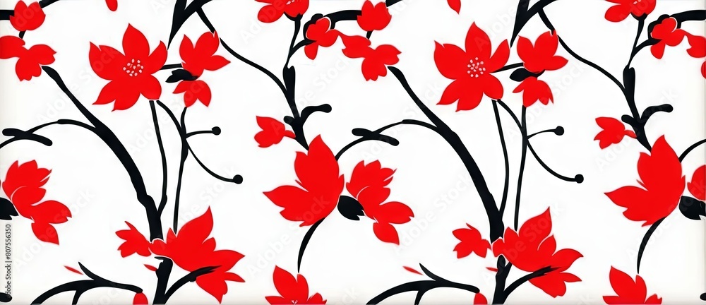 Sakura Cherry Blossom Japanese Floral Background Sakura Cherry Blossom Japanese Floral Background