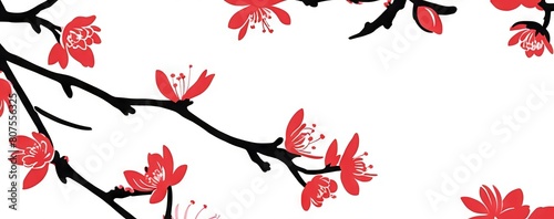 Sakura Cherry Blossom Japanese Floral Background