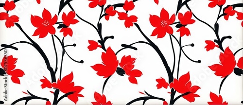 Sakura Cherry Blossom Japanese Floral Background