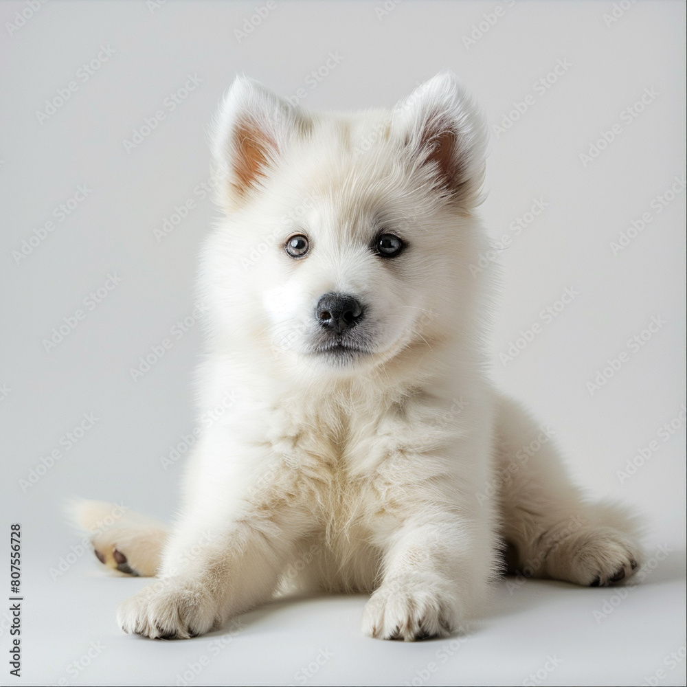 White background, puppy White background, puppy