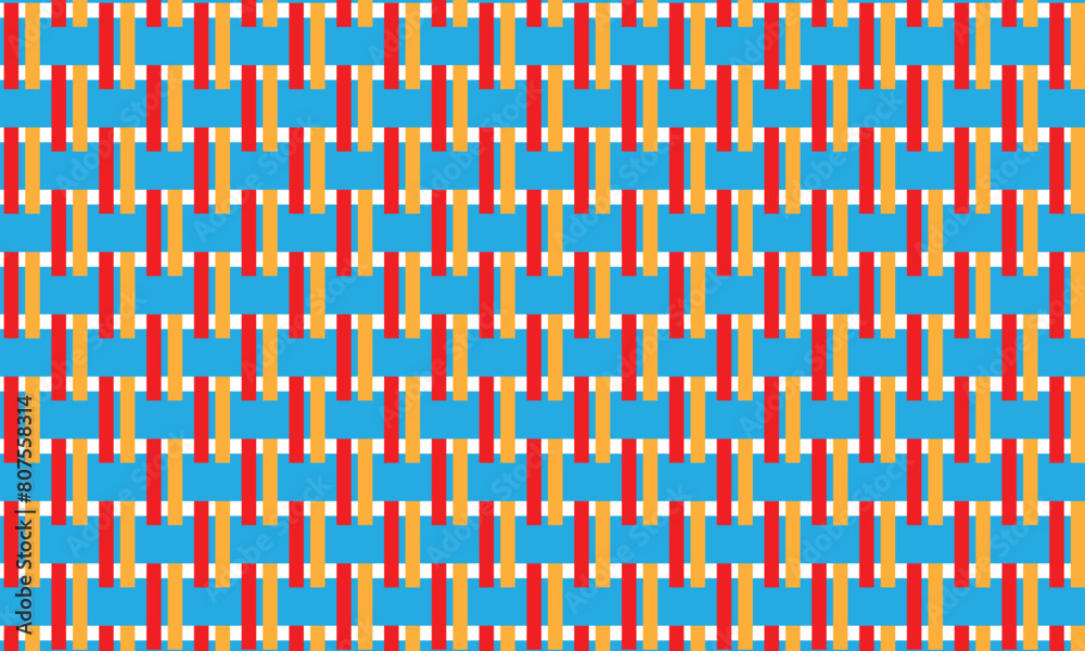 abstract simple blue red orange bold line pattern art. abstract simple blue red orange bold line pattern art.