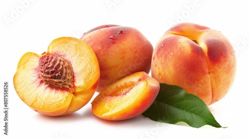 Fresh and Natural Durazno Peach Fruit, Organic and Healthy Gastronomy Food to Eat and Sweeten Your