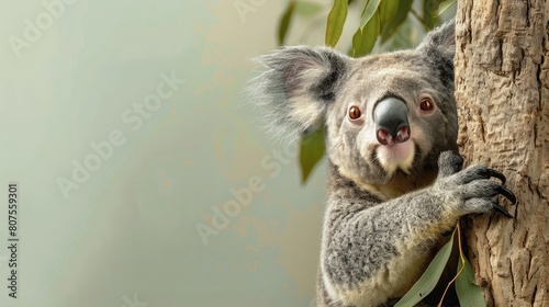 Greeting Card and Banner Design for Social Media or Educational Purpose of World Wild Koala Day Background