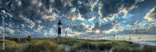 Fire Island Lighthouse: A Majestic Landmark Amongst Nature's Beauty on Long Island's Barrier photo