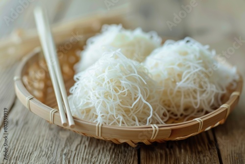 Discover the Authentic Taste of Japan with Shirataki Noodles: A Traditional Konjac Noodle Dish photo