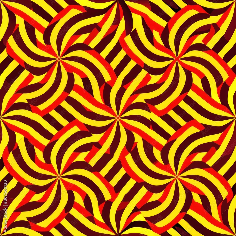 Seamless pattern of optical illusion designs with mesmerizing patterns that appear to move and shift, Generative AI Seamless pattern of optical illusion designs with mesmerizing patterns that appear to move and shift, Generative AI