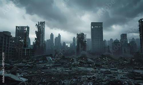 disaster, war, city, ruins, destruction