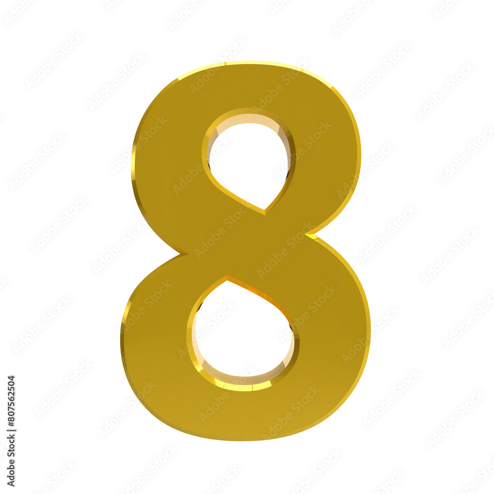 Gold number 8