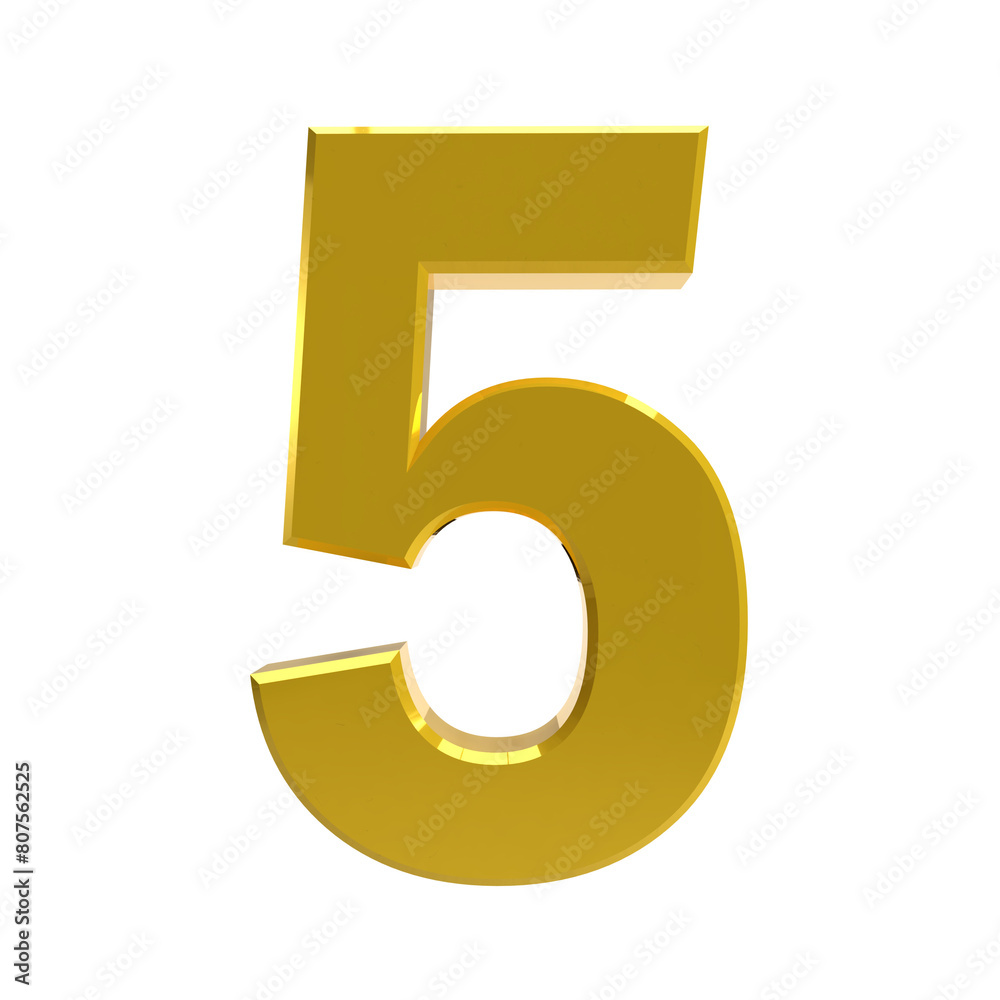 Gold number 5 Gold number 5