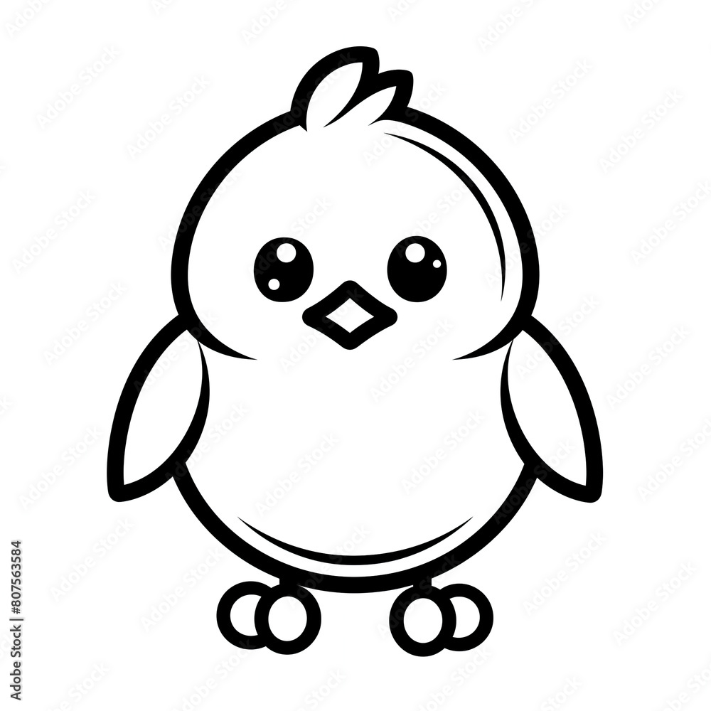 Chicks with a cute 2D drawing feel Chicks with a cute 2D drawing feel