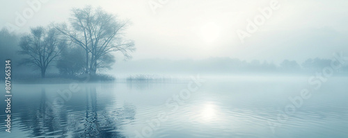 Morning haze gradient from pale grey to soft blue in a misty morning abstract wireframe quiet serene