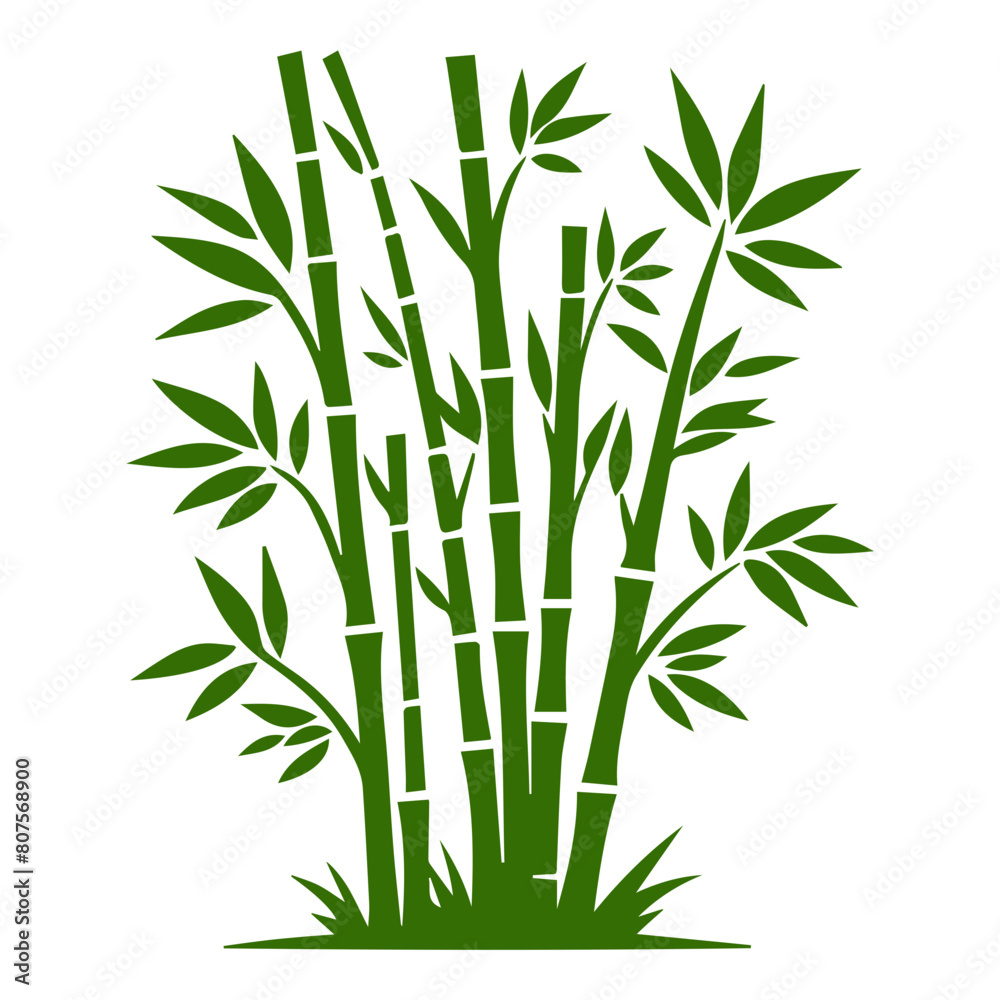 Obraz premium Bamboo forest flat design