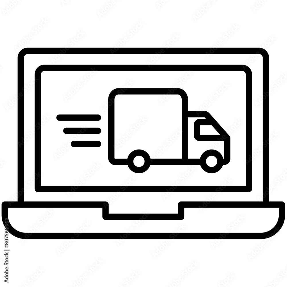 Laptop, Notebook Outline Icon Pack