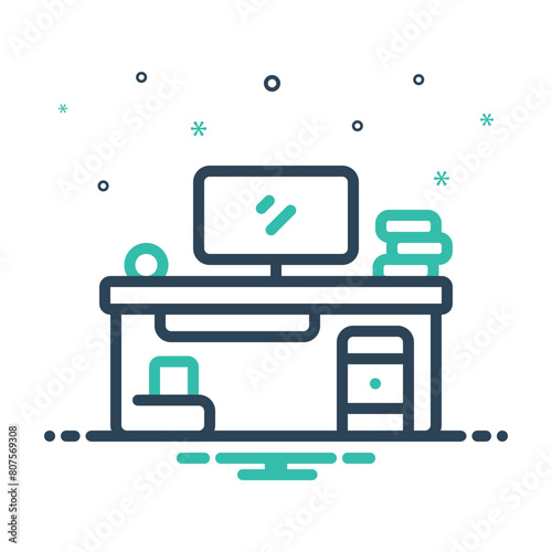 Mix icon for computer