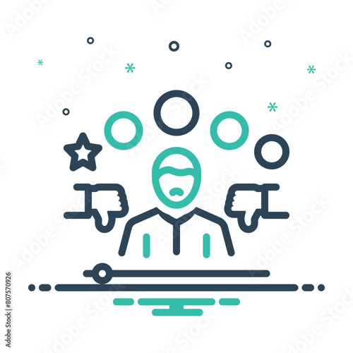 Mix icon for unsatisfied