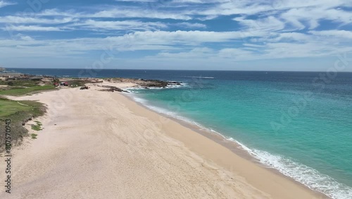 Wallpaper Mural Aerial view of tropical beach with resorts in Cabo San Jose, Baja California Sur, Mexico Torontodigital.ca