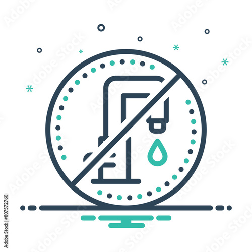 Mix icon for no water