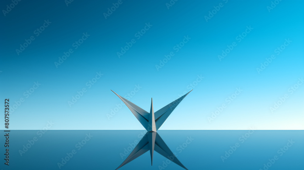 A bird is standing on a body of water A bird is standing on a body of water