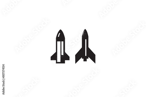 vector icon two rocket