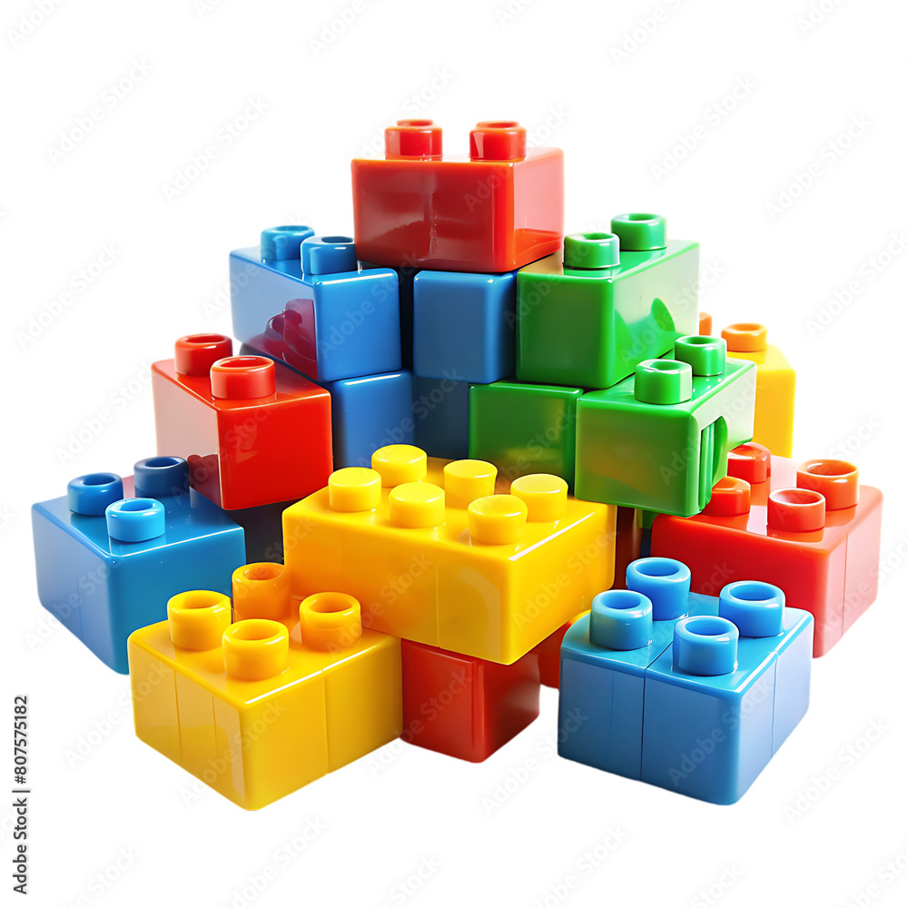 Plastic building blocks Plastic building blocks